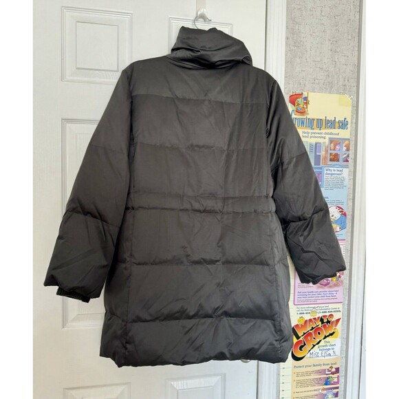 J.Jill Women’s Down Medium Petite Black Puffer Winter Coat polyester - Picture 11 of 12